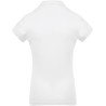 Polo femme en coton piqué manches courtes, coupe cintrée, 180 g/m²