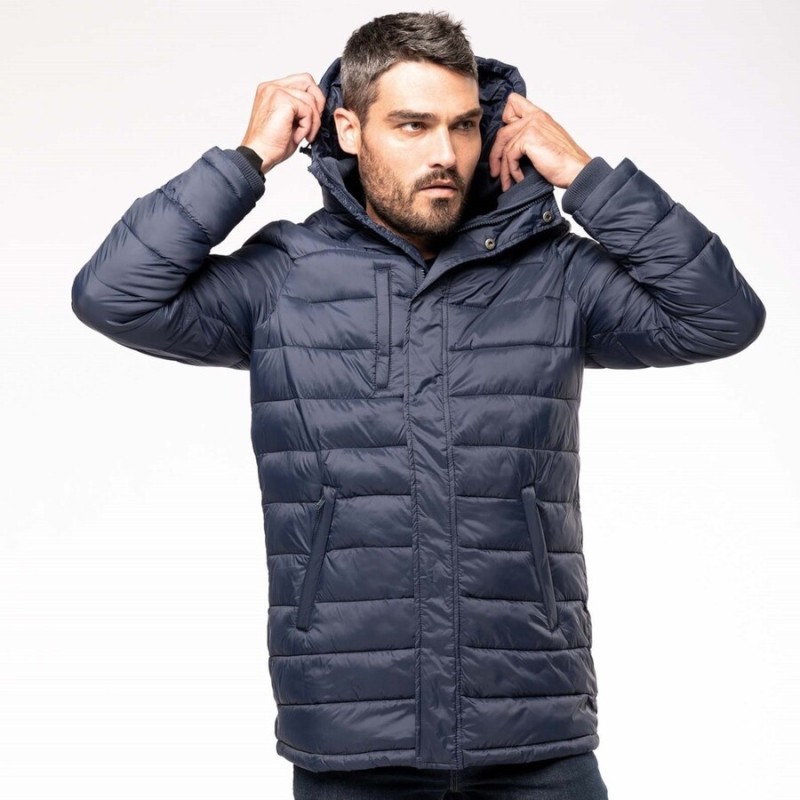 parka longue capuche homme