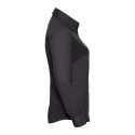 Chemisier Oxford femme, manches longues, coupe cintrée, 135 g/m²