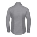 Chemisier Oxford femme, manches longues, coupe cintrée, 135 g/m²