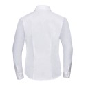 Chemisier Oxford femme, manches longues, coupe cintrée, 135 g/m²