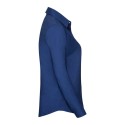 Chemisier Oxford femme, manches longues, coupe cintrée, 135 g/m²