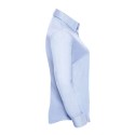 Chemisier Oxford femme, manches longues, coupe cintrée, 135 g/m²
