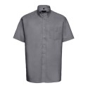 Chemisier Oxford homme, manches courtes, coupe classique, 135 g/m²