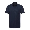 Chemisier Oxford homme, manches courtes, coupe classique, 135 g/m²