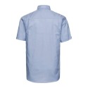Chemisier Oxford homme, manches courtes, coupe classique, 135 g/m²