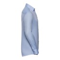 Chemise homme manches longues à chevrons, coupe ajustée, 130 g/m²