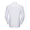 Chemise homme manches longues à chevrons, coupe ajustée, 130 g/m²