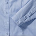 Chemise femme manches longues à chevrons, coupe cintrée, 130 g/m²