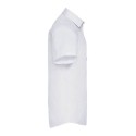 Chemise homme manches courtes à chevrons, coupe ajustée, 130 g/m²