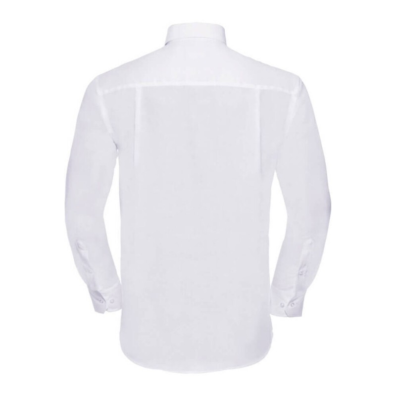 Chemise classique homme manches longues en coton sans repassage, 120 g/m²