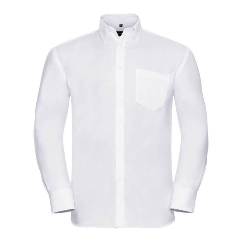 Chemise classique homme manches longues en coton sans repassage, 120 g/m²