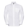 Chemise classique homme manches longues en coton sans repassage, 120 g/m²