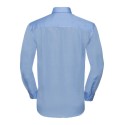 Chemise classique homme manches longues en coton sans repassage, 120 g/m²