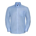 Chemise classique homme manches longues en coton sans repassage, 120 g/m²