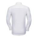 Chemise homme stretch ajustée manches longues, 140 g/m²