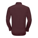 Chemise homme stretch ajustée manches longues, 140 g/m²