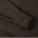 Chemise homme stretch ajustée manches longues, 140 g/m²
