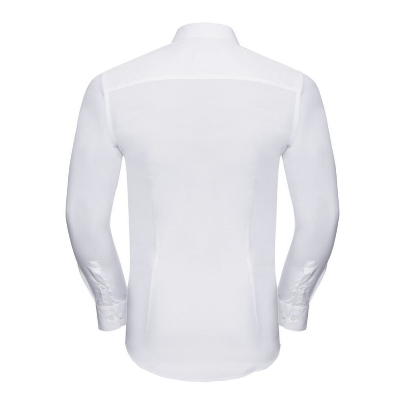 Chemise homme Ultimate stretch ajustée manches longues, 130 g/m²