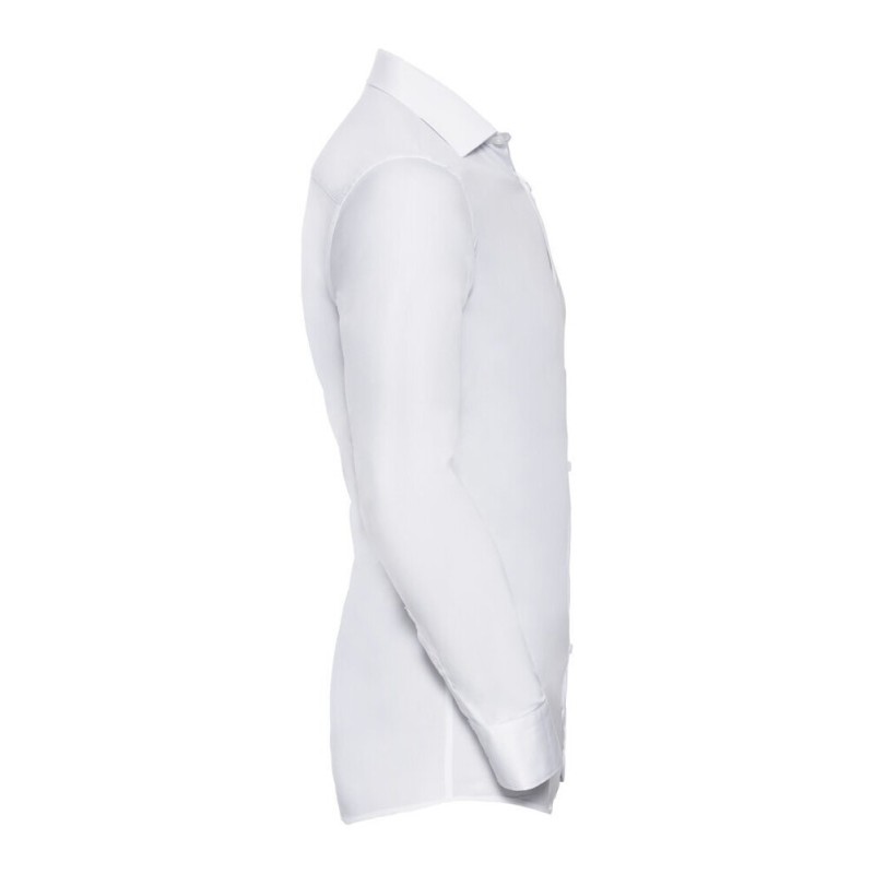 Chemise homme Ultimate stretch ajustée manches longues, 130 g/m²