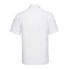 Chemise homme en popeline polycoton manches courtes, 110 g/m²