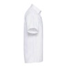 Chemise homme en popeline polycoton manches courtes, 110 g/m²