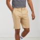 Short chino stretch homme sans pince, 220 g/m²