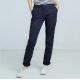Pantalon chino stretch femme sans pince, 220 g/m²