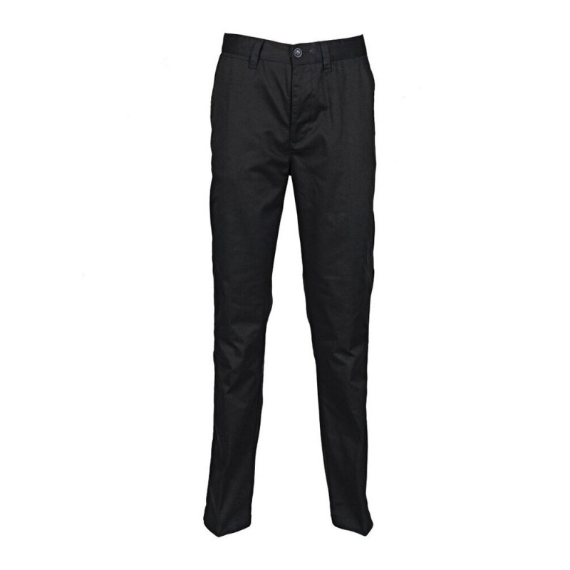 Pantalon chino homme sans pince en polycoton, 255 g/m²