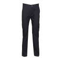Pantalon chino femme sans pince en polycoton, 255 g/m²
