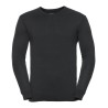 Pull-over classique col V pour homme, 275 g/m²