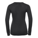 Pull-over classique col V pour femme, 275 g/m²