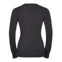 Pull-over classique col V pour femme, 275 g/m²
