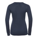 Pull-over classique col V pour femme, 275 g/m²