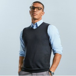 Pull-over col V sans manches, 275 g/m²