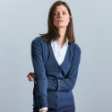 Gilet cardigan classique col V pour femme, 275 g/m²