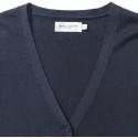 Gilet cardigan classique col V pour femme, 275 g/m²
