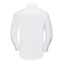 Chemise élégante Oxford cintrée et col Kent manches longues, 135 g/m²