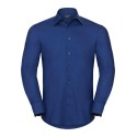 Chemise élégante Oxford cintrée et col Kent manches longues, 135 g/m²