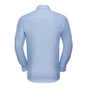 Chemise élégante Oxford cintrée et col Kent manches longues, 135 g/m²