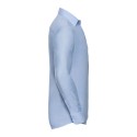 Chemise élégante Oxford cintrée et col Kent manches longues, 135 g/m²