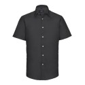 Chemisette Oxford cintrée et col Kent manches courtes, 135 g/m²