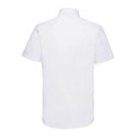 Chemisette Oxford cintrée et col Kent manches courtes, 135 g/m²