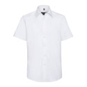 Chemisette Oxford cintrée et col Kent manches courtes, 135 g/m²