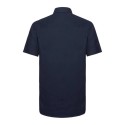 Chemisette Oxford cintrée et col Kent manches courtes, 135 g/m²
