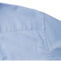 Chemisette Oxford cintrée et col Kent manches courtes, 135 g/m²