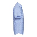 Chemisette Oxford cintrée et col Kent manches courtes, 135 g/m²