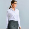 Chemise classique femme manches longues en coton sans repassage, 120 g/m²