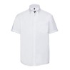 Chemise classique homme manches courtes en coton sans repassage, 120 g/m²
