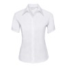 Chemise classique femme manches courtes en coton sans repassage, 120 g/m²